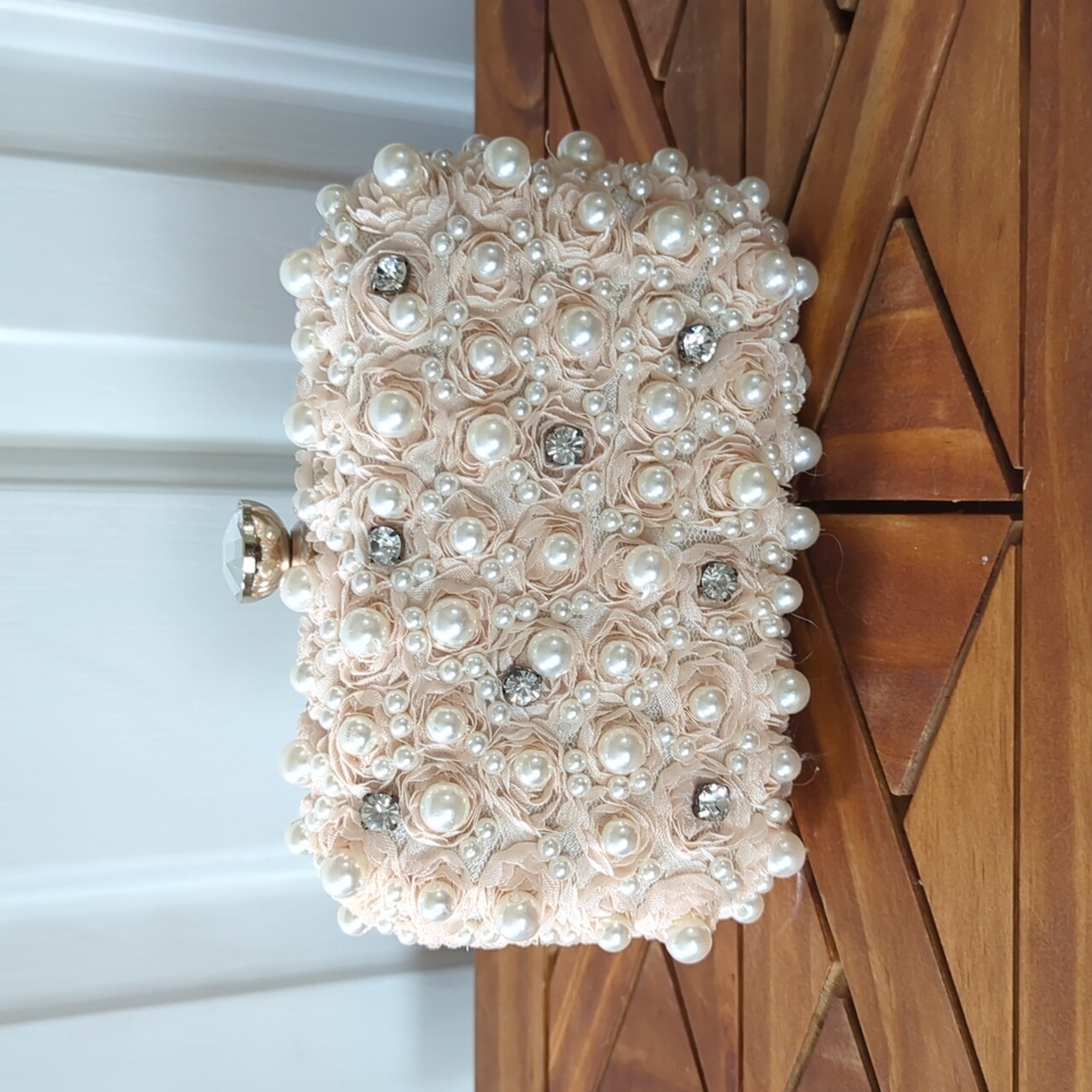 Small pink clutch